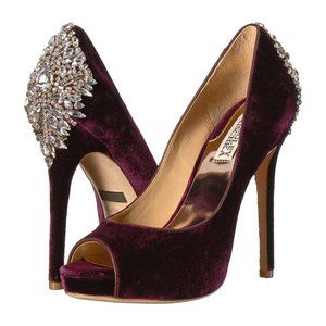 Plum Velvet Heels by Badgley Mischka